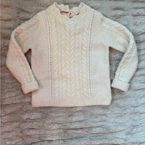 Cream wool angora Mini Boden sweater 🤍
